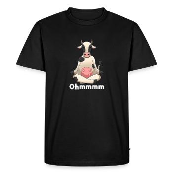 Yoga, Méditer, Conscience, Méditation - T-shirt Premium bio Homme - noir - Devant - Nico (187cm)