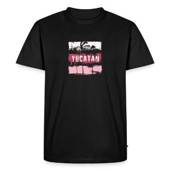Yucatan Mexico Vacation Souvenir Abstract Artistic - Men's Premium Organic T-Shirt - black - Front - Nico (187cm)