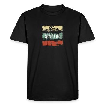 Sinaloa Mexico Artistic Vacation Souvenir Abstract - Men's Premium Organic T-Shirt - black - Front - Nico (187cm)