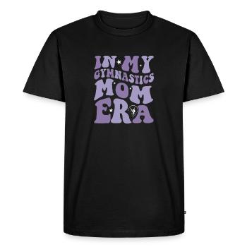 À l’époque de ma maman de gymnastique sur le dos - T-shirt Premium bio Homme - noir - Devant - Nico (187cm)