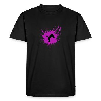 Splash Parkour TShirt - T-shirt Premium bio Homme - noir - Devant - Nico (187cm)