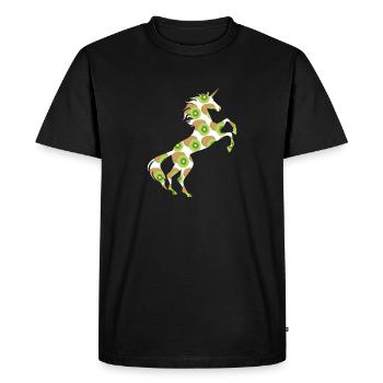 T-shirt licorne kiwi jeu de mots chinois groseille à maquereau - T-shirt Premium bio Homme - noir - Devant - Nico (187cm)