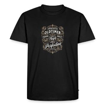 Voiture de collection ronde anniversaire 1964 60 ans - T-shirt Premium bio Homme - noir - Devant - Nico (187cm)