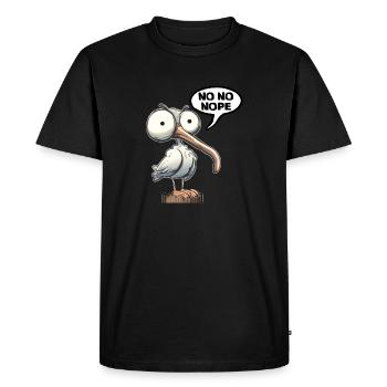Non non - T-shirt Premium bio Homme - noir - Devant - Nico (187cm)