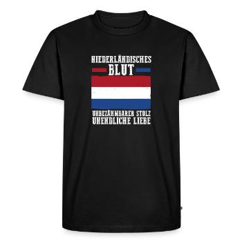 Netherlands Netherlands Holland - Men's Premium Organic T-Shirt - black - Front - Nico (187cm)