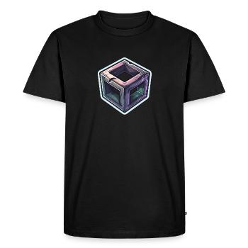Cube mystique - T-shirt Premium bio Homme - noir - Devant - Nico (187cm)