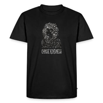 Choose Kindness Animals Artwork - Men's Premium Organic T-Shirt - black - Front - Nico (187cm)