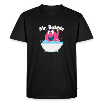 Mr. Bubble - Bubble Bath Hot Tub Wellness Bathtub - Men's Premium Organic T-Shirt - black - Front - Nico (187cm)