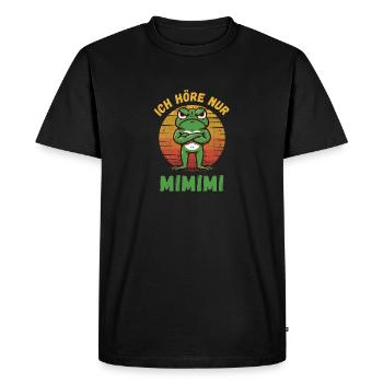 Mimimi Meme Frog Guys Mimimi Gift Men - Men's Premium Organic T-Shirt - black - Front - Nico (187cm)