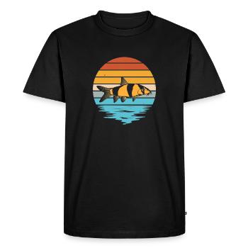 Aquarium Fish keeper Clown Design - Men's Premium Organic T-Shirt - black - Front - Nico (187cm)