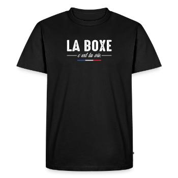 Boxing is life Boxer boxing fan boxing Funny - Men's Premium Organic T-Shirt - black - Front - Nico (187cm)