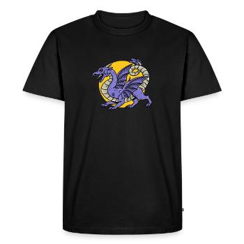 Fantasy RPG Dragon Magic Dungeon - T-shirt Premium bio Homme - noir - Devant - Nico (187cm)