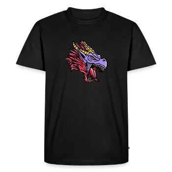Fantasy RPG Dragon Magic Dungeon - T-shirt Premium bio Homme - noir - Devant - Nico (187cm)