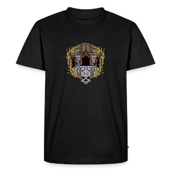 Dungeons Skeleton Magic Dungeon - Men's Premium Organic T-Shirt - black - Front - Nico (187cm)