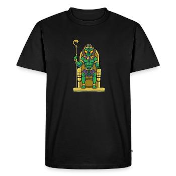 Toutankhamon Mythologie égyptienne extraterrestre - T-shirt Premium bio Homme - noir - Devant - Nico (187cm)