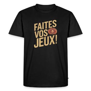 Faites vos jeux - T-shirt Premium bio Homme - noir - Devant - Nico (187cm)