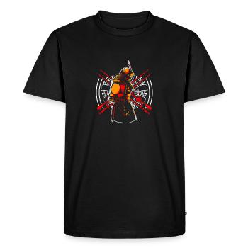 Kanji Japon Katana Épée Ninja Samouraï - T-shirt Premium bio Homme - noir - Devant - Nico (187cm)