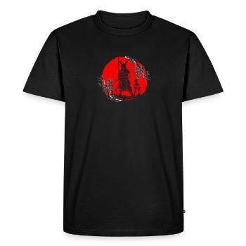 Kanji Japon Katana Épée Ninja Samouraï - T-shirt Premium bio Homme - noir - Devant - Nico (187cm)