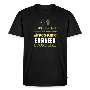 This is What an Awesome Engineer Looks Like - Men's Premium Organic T-Shirt - black - Front - Nico (187cm)