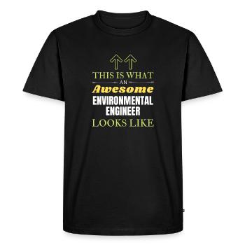 This is What an Awesome Environmental Engineer Loo - Men's Premium Organic T-Shirt - black - Front - Nico (187cm)