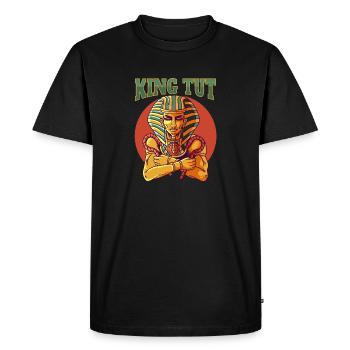 Toutankhamon Paresseux Mythologie égyptienne - T-shirt Premium bio Homme - noir - Devant - Nico (187cm)
