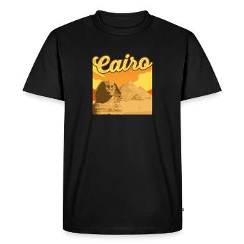 Hieroglyphs Cairo Egyptian Mythology - Men's Premium Organic T-Shirt - black - Front - Nico (187cm)