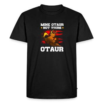 Mine-otaur n’est pas le tien Mythologie d’Otaur - T-shirt Premium bio Homme - noir - Devant - Nico (187cm)