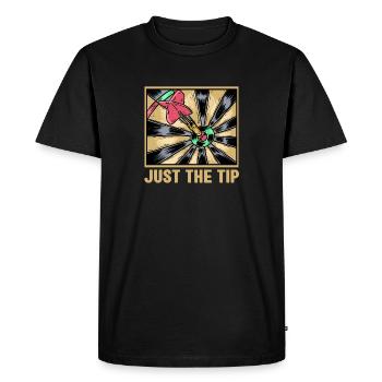 Dartist Just The Tip Fléchette Flèche Oeil - T-shirt Premium bio Homme - noir - Devant - Nico (187cm)