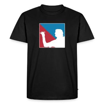 Fléchette dardée Licorne Player Dart - T-shirt Premium bio Homme - noir - Devant - Nico (187cm)
