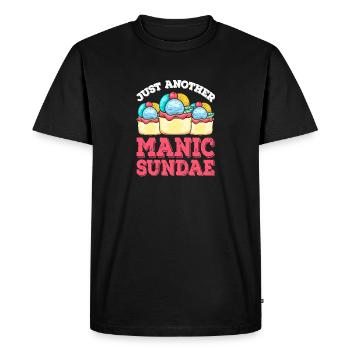 Gelato Just Another Manic Sundae Cream - Men's Premium Organic T-Shirt - black - Front - Nico (187cm)