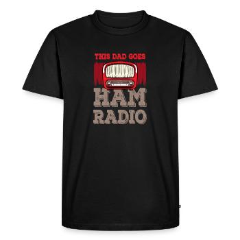 Amateur Radio This Dad Goes Ham Radio - Men's Premium Organic T-Shirt - black - Front - Nico (187cm)