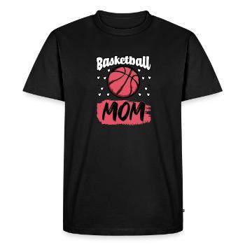 Basketball Mommy Hoops Basketball - Men's Premium Organic T-Shirt - black - Front - Nico (187cm)