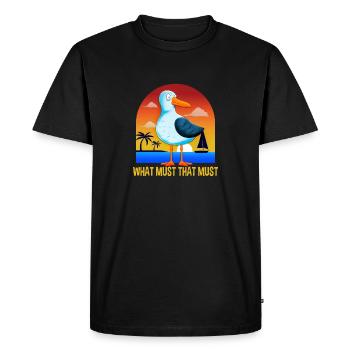 Qu’est-ce que cela doit Allemand Proverbes - T-shirt Premium bio Homme - noir - Devant - Nico (187cm)