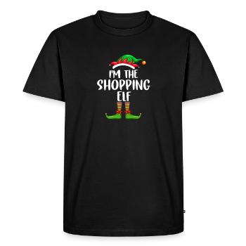 I’m The Shopping Elf Chemise Assortie Famille - T-shirt Premium bio Homme - noir - Devant - Nico (187cm)
