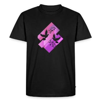 Dove of Peace Dove Pigeon Eggs - Men's Premium Organic T-Shirt - black - Front - Nico (187cm)