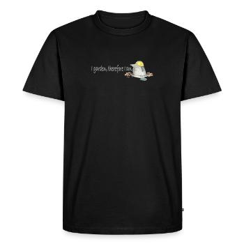 Niedlicher Maulwurf-Gärtner Jardinier de taupes mignon - T-shirt Premium bio Homme - noir - Devant - Nico (187cm)