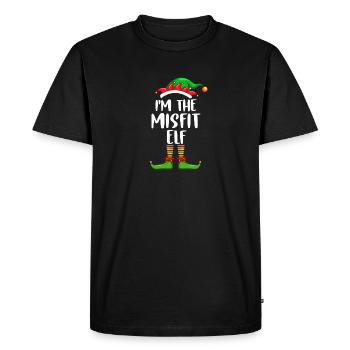 I'm The Misfit Elf Shirt Matching Family Christmas - Men's Premium Organic T-Shirt - black - Front - Nico (187cm)