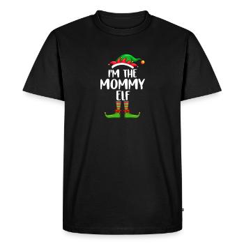 Je suis la maman elfe chemise assortie Noël en famille - T-shirt Premium bio Homme - noir - Devant - Nico (187cm)