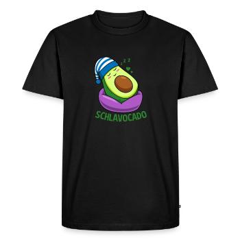 Schlavocado Sleep Outfit Pajamas Avocado Sleep - Men's Premium Organic T-Shirt - black - Front - Nico (187cm)