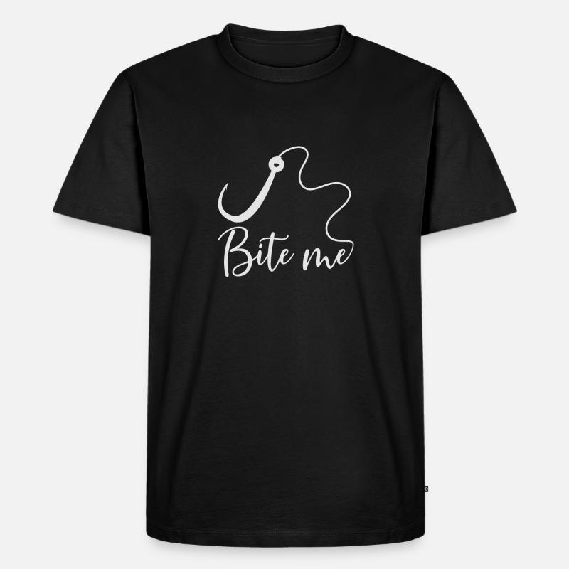Bite Me - Männer Premium Bio T-Shirt - Schwarz