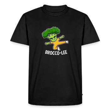 Karate Broccoli Martial Arts Martial Arts Fighter - Men's Premium Organic T-Shirt - black - Front - Nico (187cm)