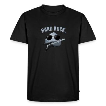 Hard Rock Stone Guitarist Musician Electro Guitar - Men's Premium Organic T-Shirt - black - Front - Nico (187cm)