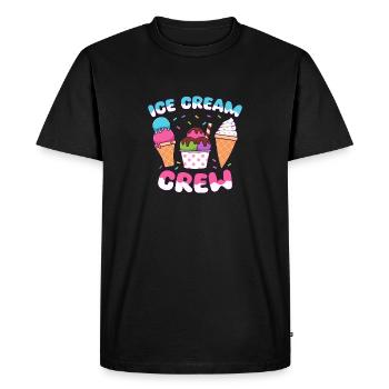Crème glacée Crème glacée d’été Funny Kids Popsicles - T-shirt Premium bio Homme - noir - Devant - Nico (187cm)