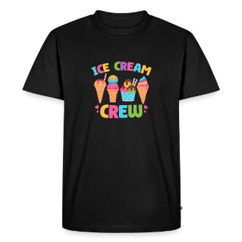 Crème glacée Crème glacée d’été Funny Kids Popsicles - T-shirt Premium bio Homme - noir - Devant - Nico (187cm)