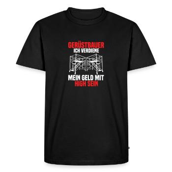 Scaffolding Craftsman Scaffolding Set - Men's Premium Organic T-Shirt - black - Front - Nico (187cm)