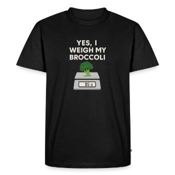 Prepared Squad Planificateur de repas Organisation alimentaire - T-shirt Premium bio Homme - noir - Devant - Nico (187cm)