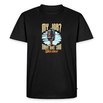 Music Director My Job Making Divas Music Lover - Men's Premium Organic T-Shirt - black - Front - Nico (187cm)