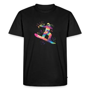 Snowboarder Snowboarding Snowboard - Men's Premium Organic T-Shirt - black - Front - Nico (187cm)