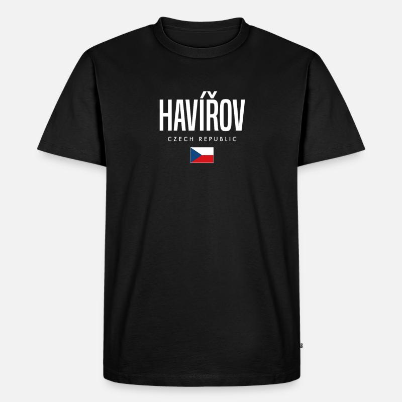 Havirov Tschechien - Männer Premium Bio T-Shirt - Schwarz