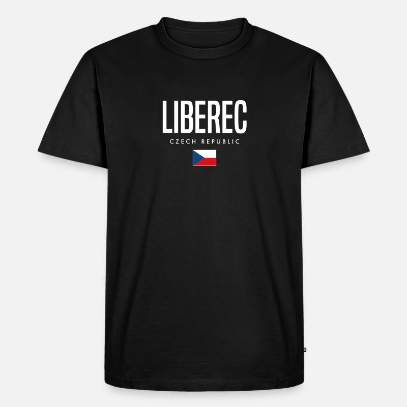 Liberec Tschechien - Männer Premium Bio T-Shirt - Schwarz